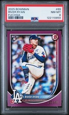 2025 BOWMAN FUCHSIA #69 RIVER RYAN 165/299 PSA 8