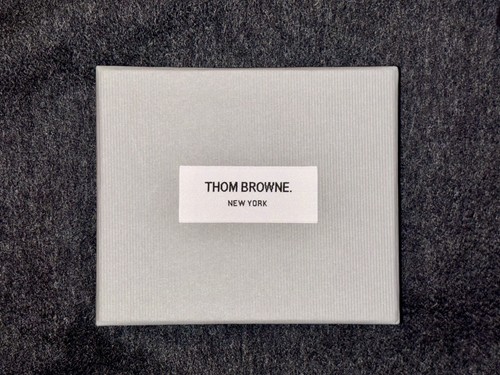 Thom Browne FUNMIX PEBBLE GRAIN LEATHER Note Compartment Card Holder/Wallet - Afbeelding 5 van 5