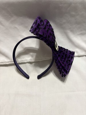 Disney Nightmare Before Christmas Purple Black Jack Skellington Headband Bow