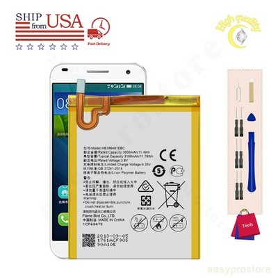 For Huawei Honor 5X Play GR5 AL10 L23 L24 Replacement Battery HB396481EBC Tools