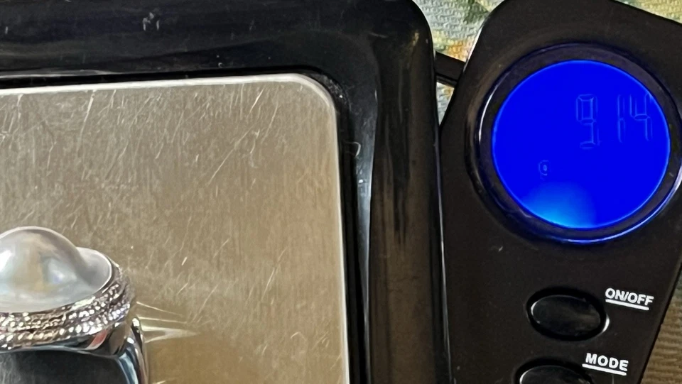 Anillo Mabe Blister PERLA Plata Esterlina Abulón MOP Shell 20mm TALLA 7 JTV Foto 4 de 4