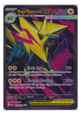 Mega Manectric Ex 158/132 Mega Evolution Ultra Rare Holo NM