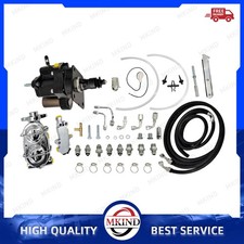 Chrome Master Disc Drum Hose Kit Universal Hydro Hydraulic Power Brake Booster