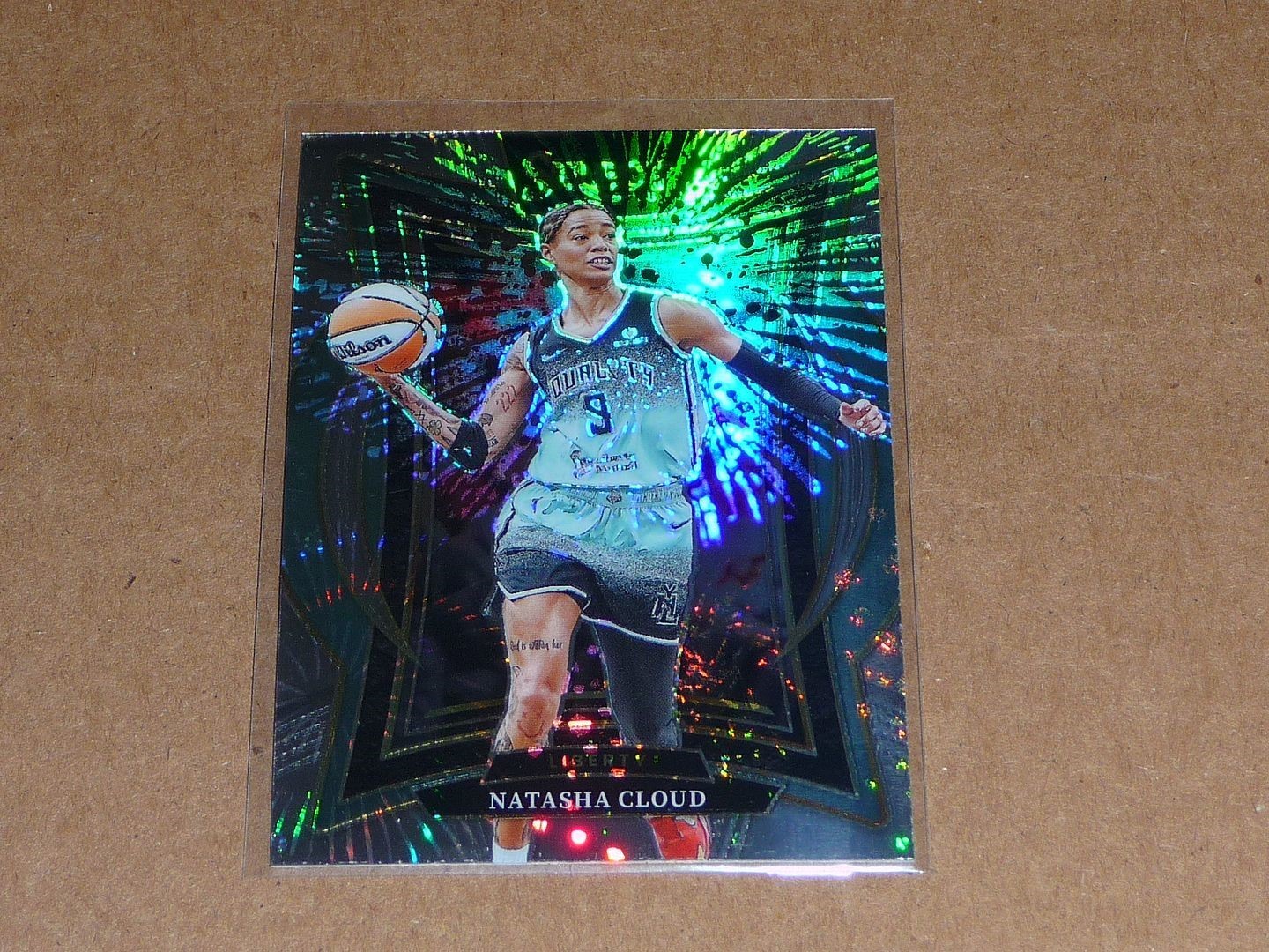 2025 Panini Select WNBA NATASHA CLOUD PARTY PRIZM LIBERTY #59