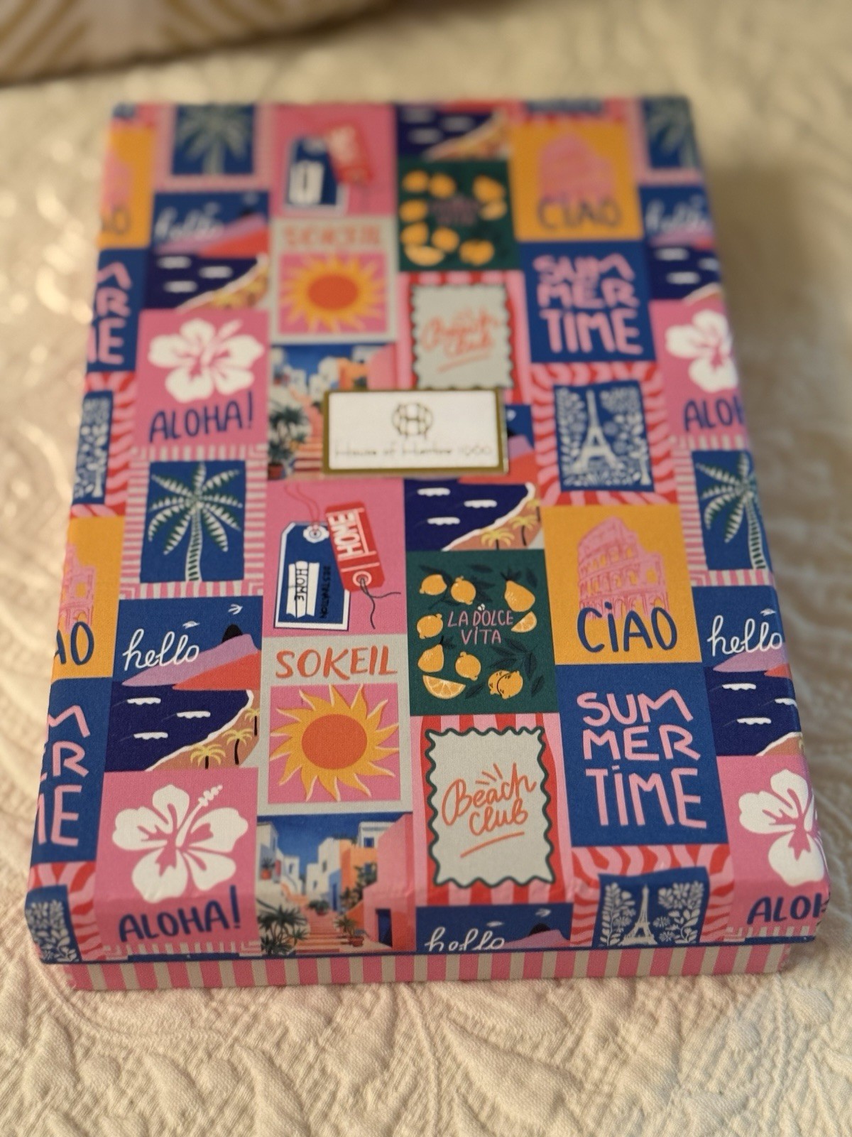 house of Harlow 1960 16”+3”necklace Natural shell gold tone lead safe Nickelfree