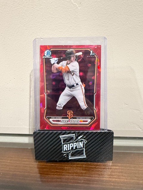 Parks Harber /5 Red Sapphire Refractor Bowman Chrome Sapphire Refractor