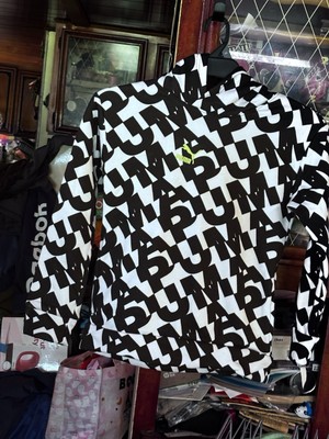 PUMA NWT NEVER WORN OLDER BOYS LOGO ALL OVER HOODIE/PULLOVER YOUTH LARGE
