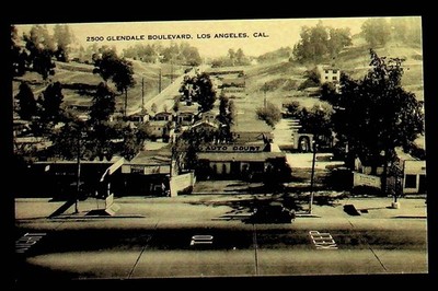 2500 Glendale Blvd. Los Angeles California RPPC Real Photo Postcard  -V-65