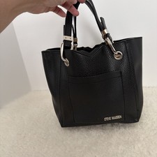 Borsa a tracolla Steve Madden piccola nera/argento