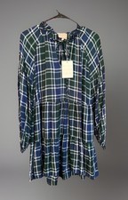 New Show Me Your Mumu Ainsley Plaid mini dress XS Grunge Cabincore Oversized