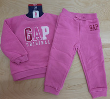 NWT: Girl's Gap Kids 2pc Fleece Sweatshirt  Jogger Set:18mos:3T:4T