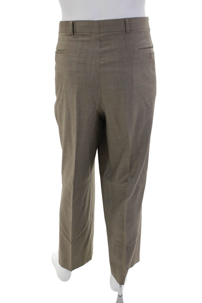 Michael Michael Kors Mens Two Button Suit Brown Wool Size 43 Regular/40 thumbnail 8