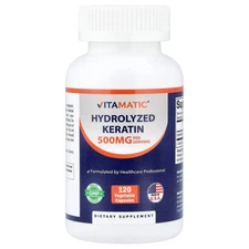 Hydrolyzed Keratin, 120 Vegetable Capsules (250 mg per Capsule)