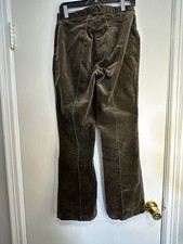 VTG 90  s Jeanology Brown Corduroy Boot Cut Flare Pants. Vertical Seam. Sz: 10