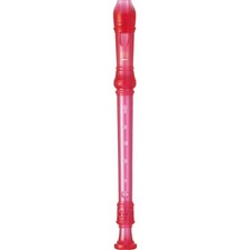 Yamaha YRS-20GP Pink Transparent Soprano Recorder German Fingering