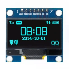 1.3" SPI 128X64 LED OLED LCD Display Module Arduino Blue Color SSH1106 US