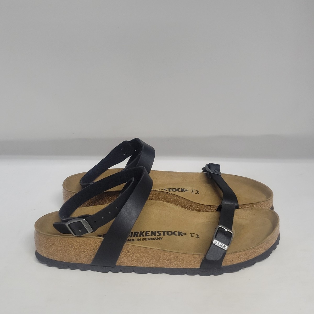Birkenstock Kumba Oiled Leather Sandal Black Womens Size Narrow