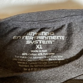 Nintendo Classically Trained NES Controller Men's T-Shirt XL Gray Cotton Blend