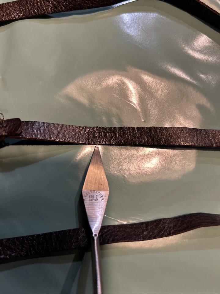 J.Crew 74” Grueso Oro Cadena Collar Cuero Corbata Cinturón Free People Antropology Foto 3 de 4