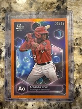 Armando Cruz 2022 Bowman Platinum Precious Elements Orange /25