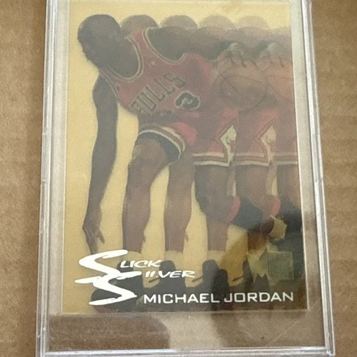1995-96 Fleer Metal Slick Silver INSERT #3 Michael Jordan Slick Silver ACETATE