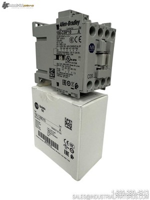 Allen-Bradley 100-C09D10 IEC Contactor 9A 3P 120VAC Coil DIN Rail 1NO
