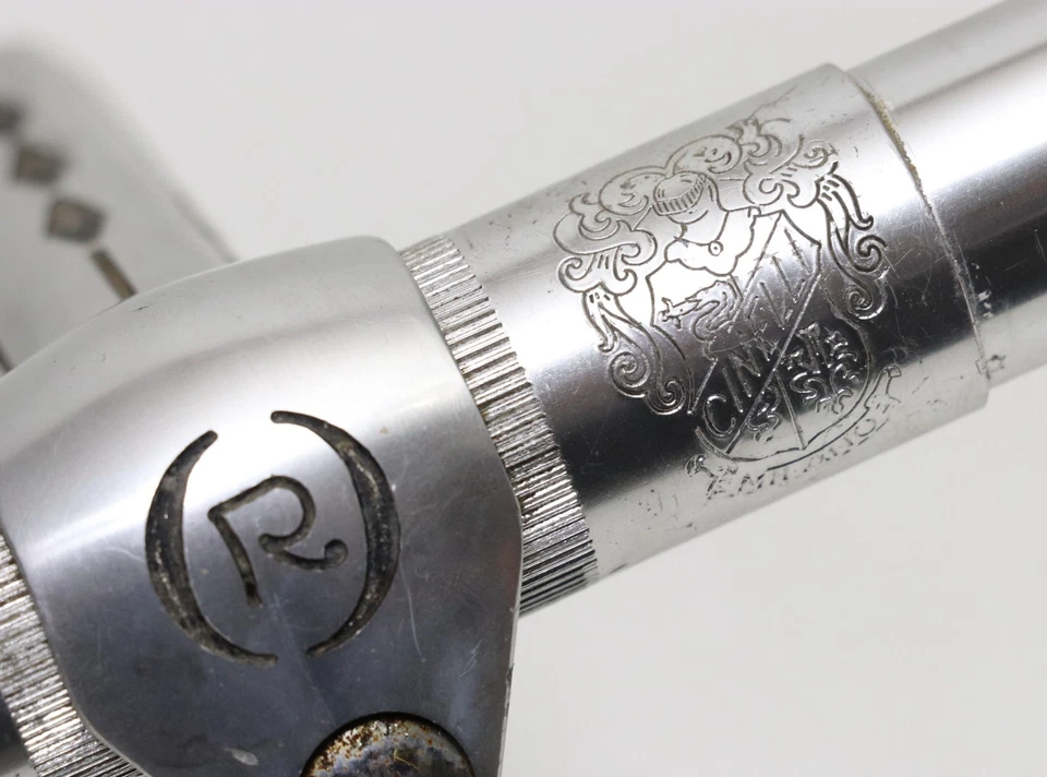 Cinelli 1A quill stem 105mm Carpenè engraved with Criterium handlebar 42cm - Immagine 4 di 4