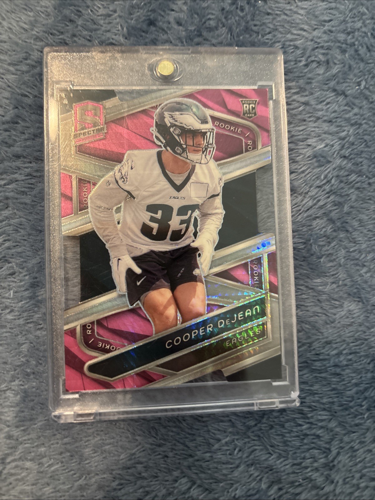 2024 Panini Spectra - Rookies Cooper DeJean #168 Neon Pink Prizm Die-Cut /20 (