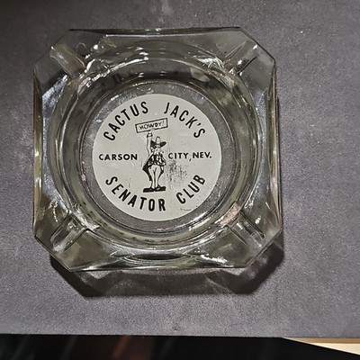 Cactus Jack's Senator Club Carson City Nevada Ashtray Casino Theme