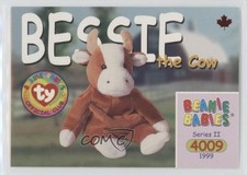 1999 Ty Beanie Babies Series 2 Chase Maple Leaf Bessie the Cow #154 ha8