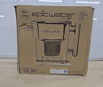 #ad Epic Water Filters Nano Pitcher 10 Cup BPA Free Removes Fluoride amp; Contaminan $39.99