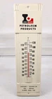 Vintage Landmark Petroleum Products Metal Thermometer Sign Gas Oil NICE-LOOKING!