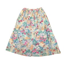 Vintage 80 s Abercrombie Fitch Floral Midi Skirt 14 Cottagecore Button Front