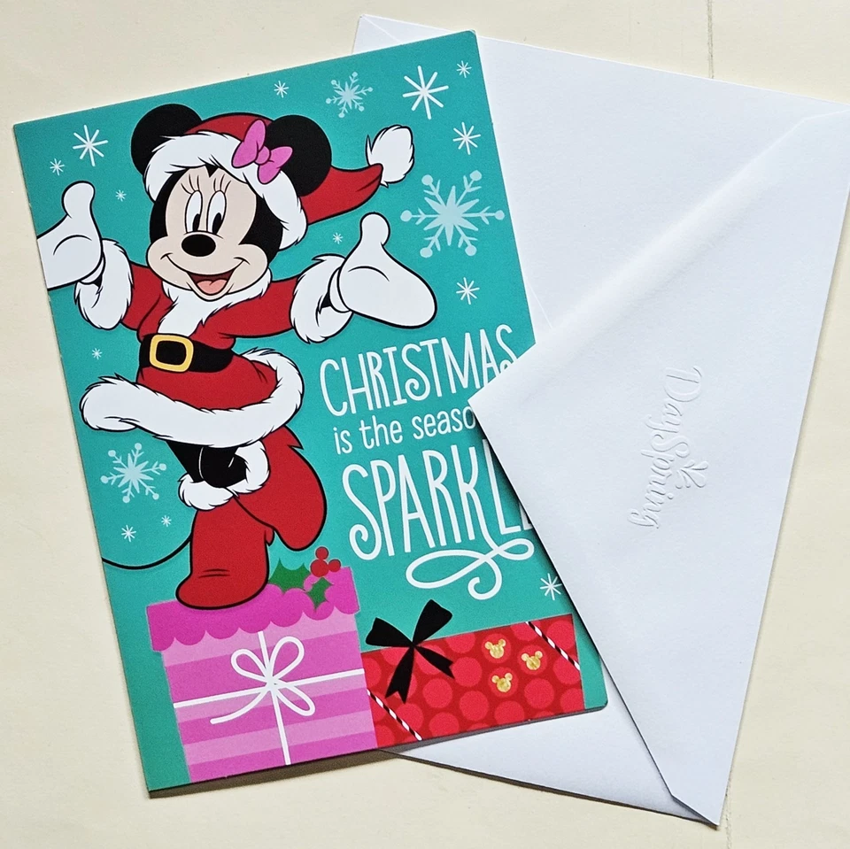 Merry Christmas / Minnie Mouse Greeting Card (+ Envelope 5x7") - Image 4 of 4