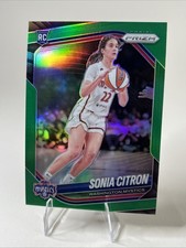 2025 Panini Prizm WNBA Sonia Citron #122 Green Prizm - Mystics RC