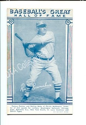 BASEBALL GREAT HOF EXHIBIT CARD-ROGER BRESNAHAN VG/FN