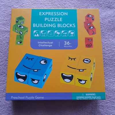 Expression Puzzle Building Blocks