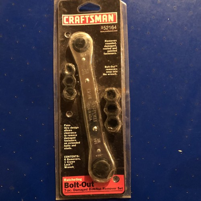 #ad Sears Craftsman Ratcheting Bolt Out Nut Remover Set 52164 USA $25.00
