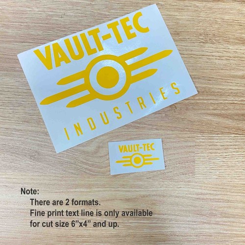 VAULT-TEC logo XL - XXL Fallout inspired decal Die cut decal Car accessories - Picture 2 of 8