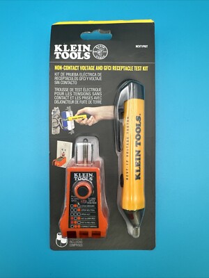 NEW Klein Tools NCVT1PKIT Non-Contact Voltage and GFCI Receptacle Test Kit