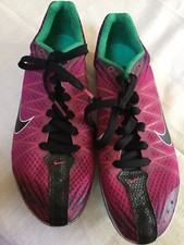 Nike Cross Country Spiked Racing XC Size 8 Ladies Pink Green Track Shoe
