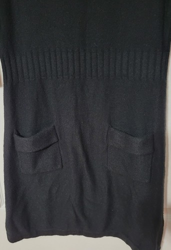New Directions Petite M Sweater Dress Winter Little Black Dress - Picture 3 of 6