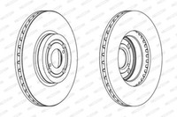 2X Ferodo DDF1461C Bremsscheibe FüR Toyota