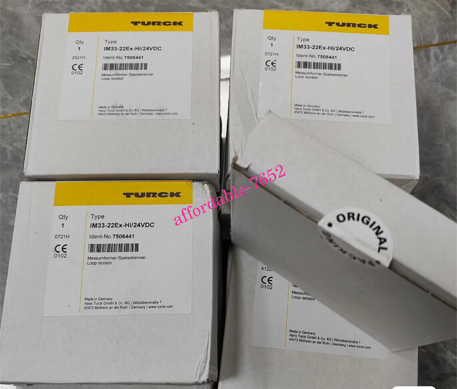1PCS NEW TURCK IM33-22Ex-Hi/24VDC 7506441DHL or FedEX