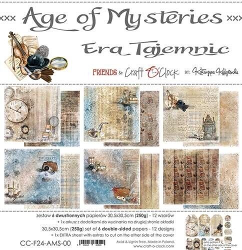 Scrapbooking doppelseitiges Papierset 12x12, HANDWERK O'CLOCK, Age of Mysteries - Bild 8 von 9