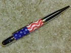 Manhattan Ballpoint Twist Pen with Gold & Chrome finish & Stars and Stripes Body — photo 2