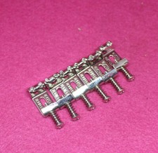 Set of 6 Fender Squier Tremolo Bridge Stamped Saddles 52mm  Nickel