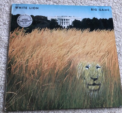 WHITE LION Big Game Limited Edition Vinyl Record Album Atlantic 1989 781 969-1