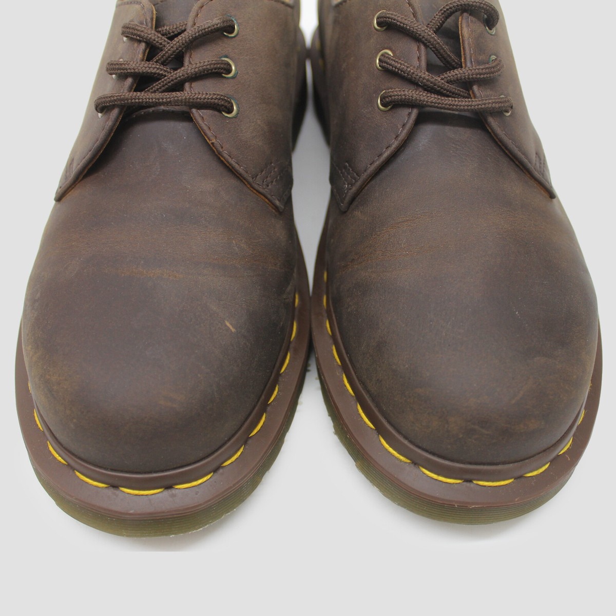 Dr. Martens 1461 3 Eye Brown Unisex Shoe Leather- 6.5 UK - 40 EU 