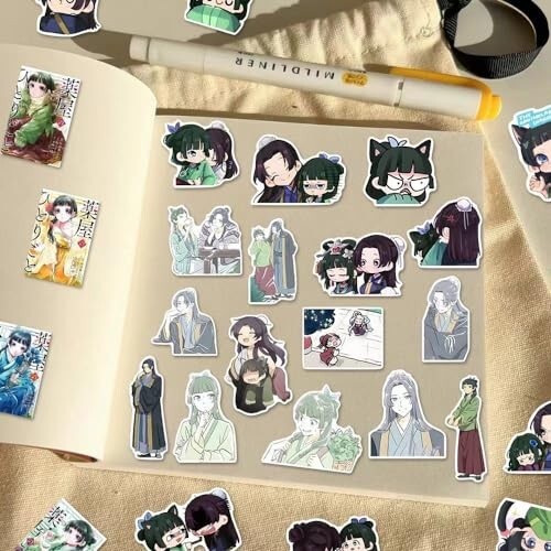 The Apothecary Diaries Aufkleber Set 64 Stück Imprägnierung Maomao Anime Japan Neu - Bild 8 von 12